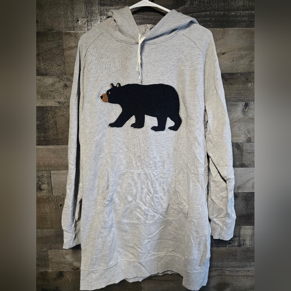 Little Blue House Bear Hoodie